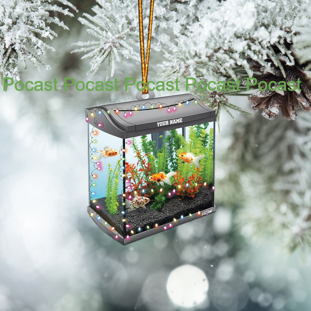 Personalized Aquarium Fish Tank Christmas Ornament Love Fish Christmas Ornament Underwater Aquarium Ornament ID 1111 VISY Etsy Canada