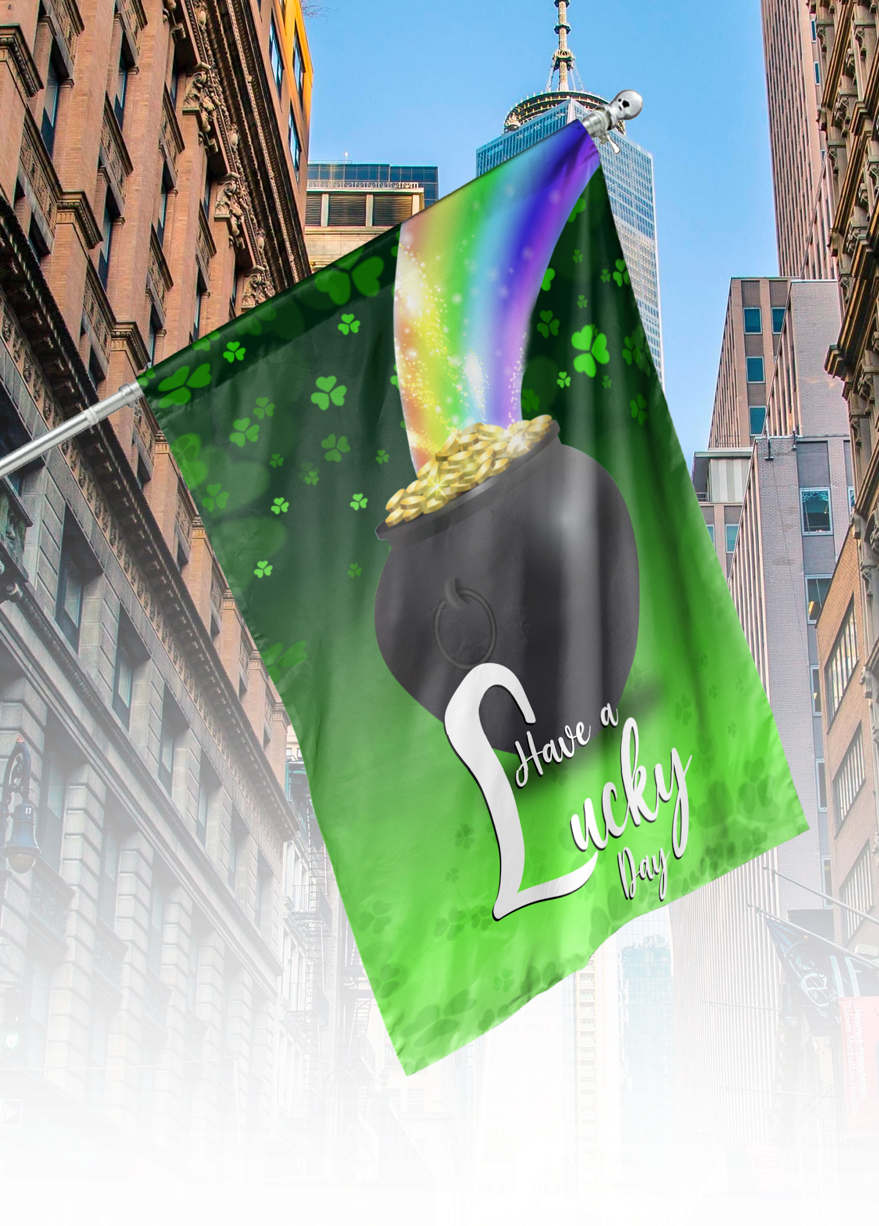 Discover Happy St Patrick's Day Garden Flag, Shamrock Flag, Lucky Flag