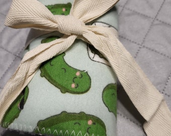 Pickle Baby burp cloth- Baby Burp Rag, Super absorbent, Pickle Lover Gift, Multi Layer, Spit up cloth, All Purpose, Super Soft burp cloth
