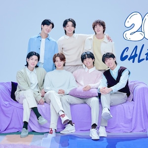 2025 BTS-Themed Druckbarer Kalender | Ästhetischer K-Pop Digitaler Kalender | Monatsplaner PDF Download