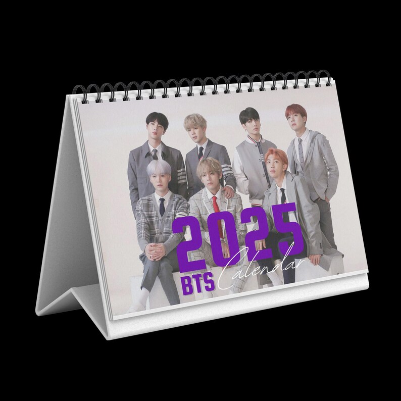 BTS Themed 2025 Printable Calendar | K-pop Digital Planner | Aesthetic ...