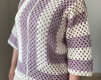 Handmade Crochet Cotton Shirt: Unisex Summer Knitwear