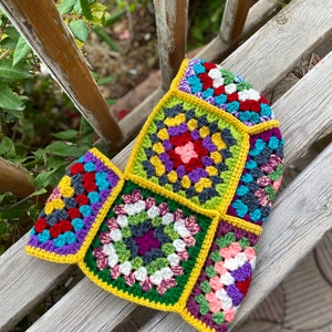 Crochet Balaclava, Granny Square Balaclava, Handmade Colorful Balaclava, Unisex Balaclava, Balaclava, Crochet Hat, Crochet Winter Hat