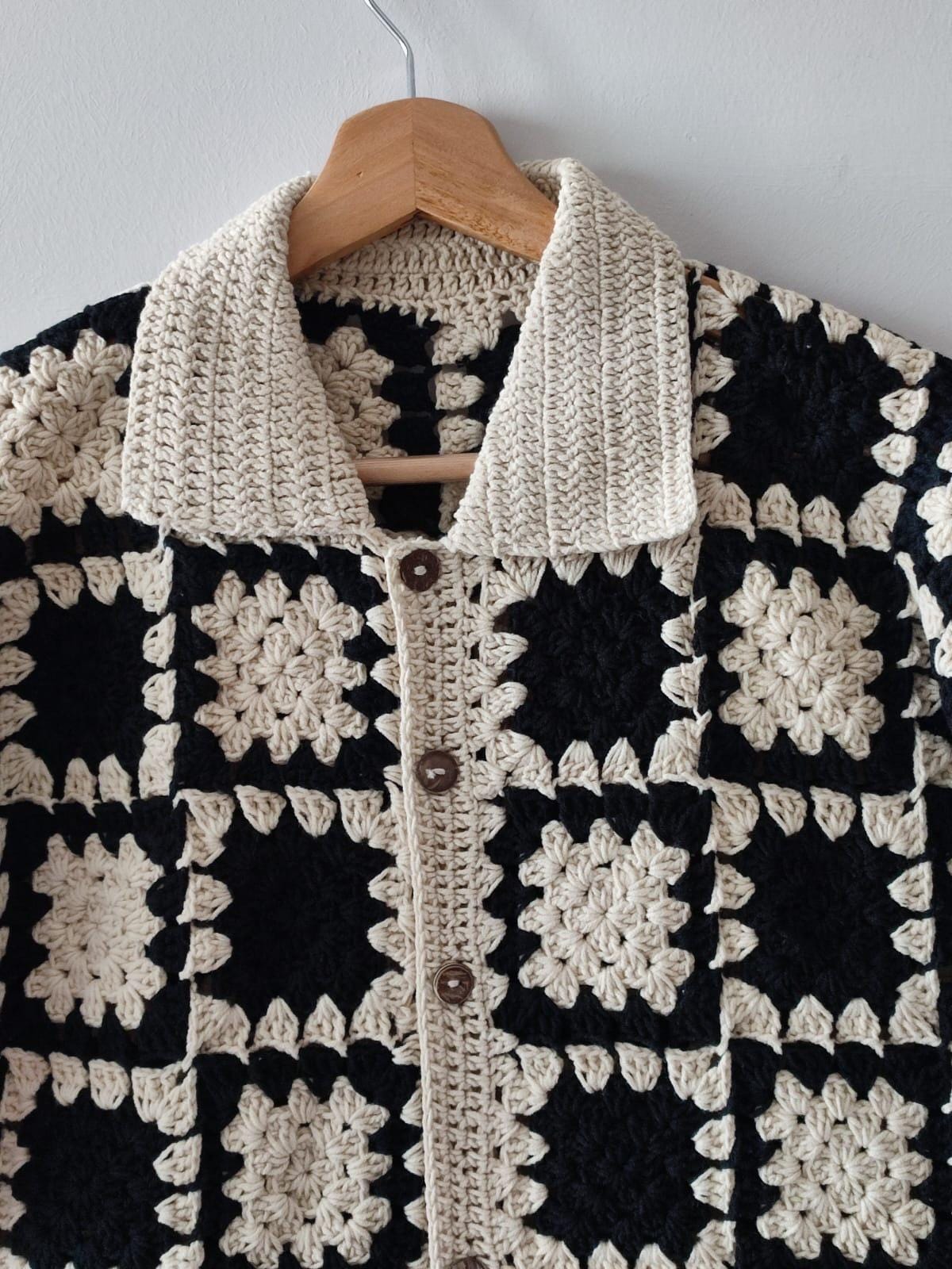【RONRON】24F/W★ CROCHET SQUARE OVER FIT T SHIRT CROCHET SQUARE OVER FIT T SHIRT GREY - RONRON 론론