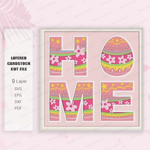 Ostern Schattenbox SVG, Frohe Ostern Schattenbox, Osterei Schattenbox, Ostergeschenk, Ostern Light Box, Ostern Dekor, Osterei svg
