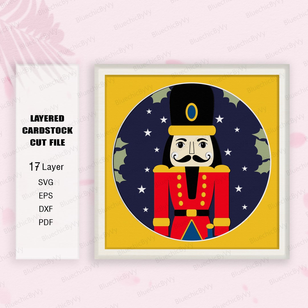 Nutcracker Shadow Box SVG, Nutcracker Shadow Box, Nutcracker 3D Box, Christmas Gifts, Nutcracker