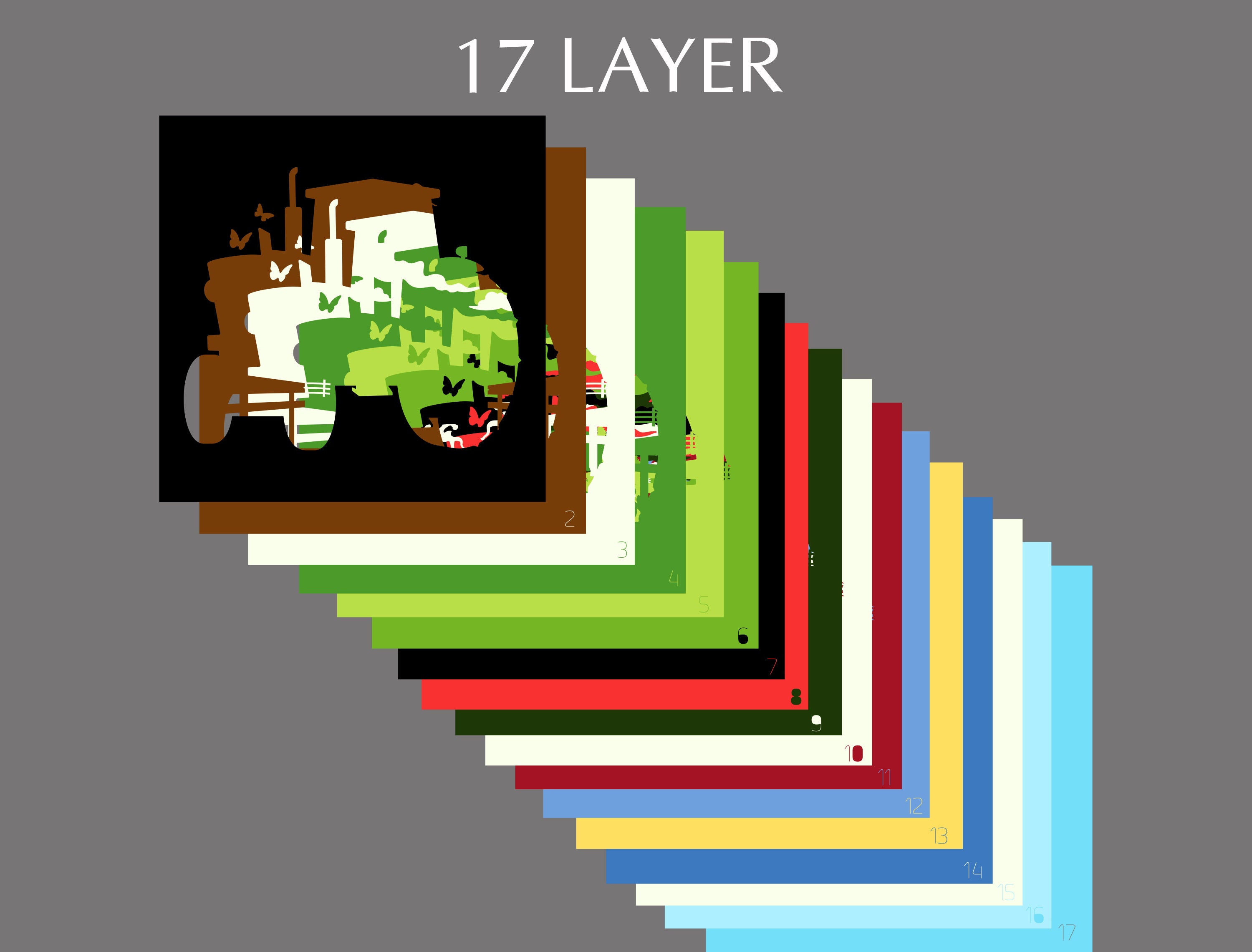Tractor Shadow Box Tractor Farm Shadow Box Svg, Farm Gift, Farm Scene Tractor Light Box ...