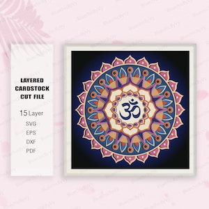 Om Aum Namaste Yoga Shadow Box svg, Namaste Shadow Box, Yoga Light Box Svg, Yoga Decor, Yoga Shadow Box, yoga cadeau, Shadow Box cadeau, yoga svg