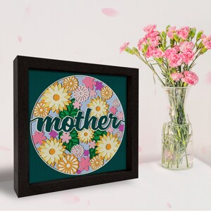 Mother's Day Shadow Box Svg, Mother Day Shadow Box, Mother Day Gift ...