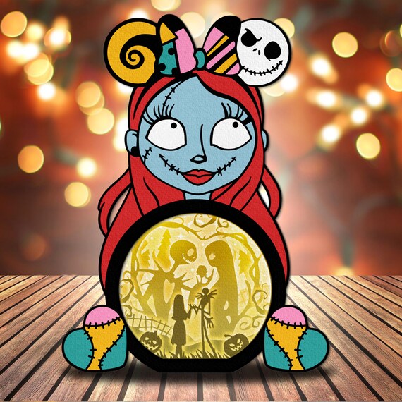 Sallyさま 専用ページ Sally Halloween Light Box Svg, Nightmare Before 3D Box, Jack and
