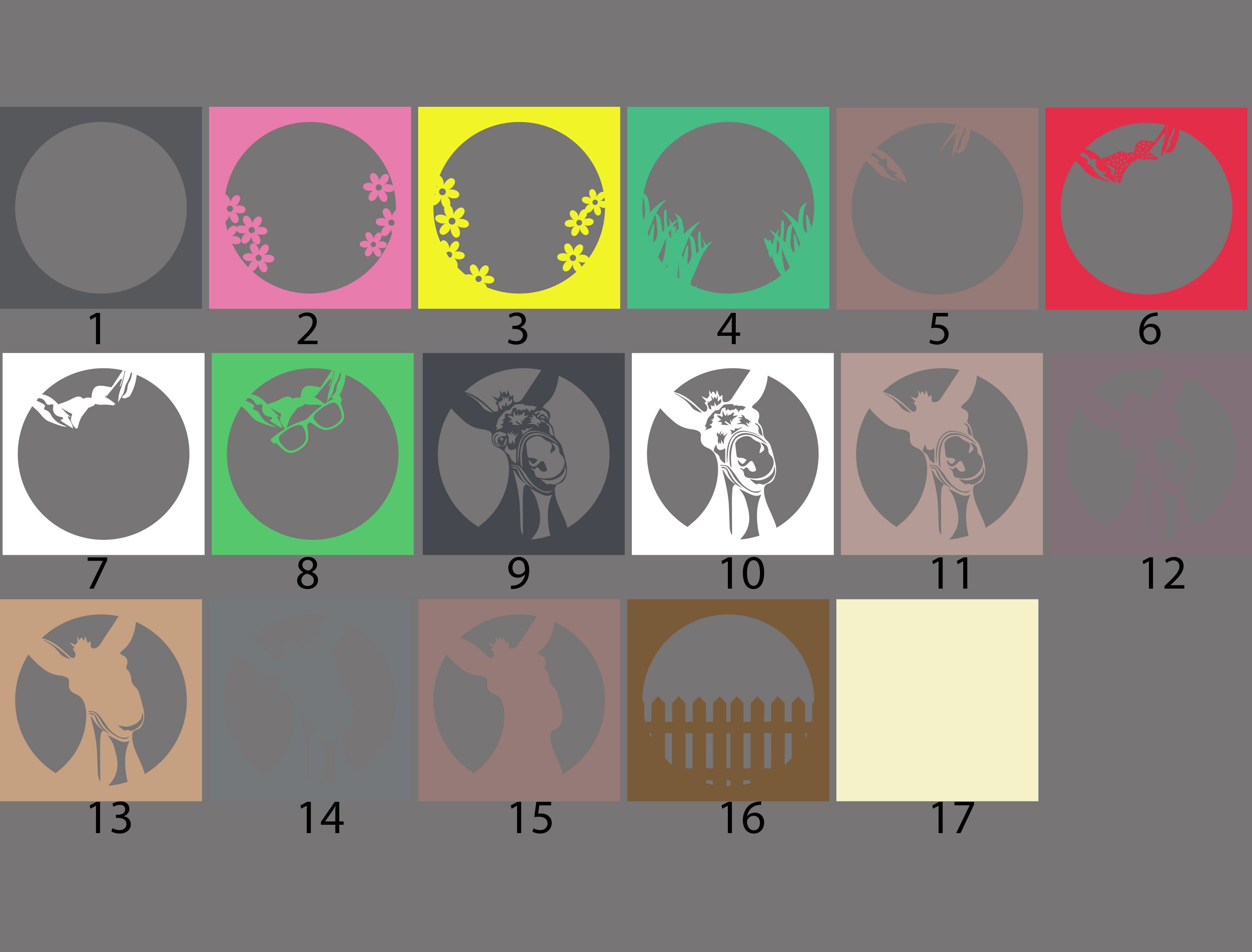 Donkey Light Box Cute Donkey Shadow Box SVG, Donkey Shadow Box, for Cricut, Donkey Light ...
