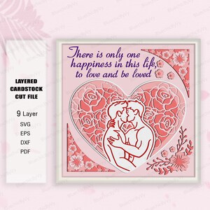 Caja de sombras de pareja gay SVG, caja de sombras Lgbt, para archivo Cricut, regalo Lgbt, regalo de caja de sombras, regalo de caja 3D, regalo de caja 3D, regalo de caja 3D, pareja gay svg