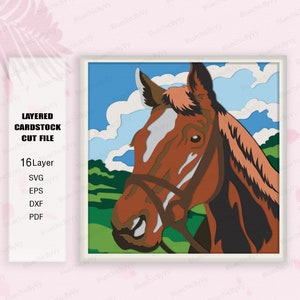 Horse Shadow Box SVG, Horse Shadow Box, For cricut, Horse Light Box Svg, Shadow Box Gift, 3D Box Gift, Horse svg