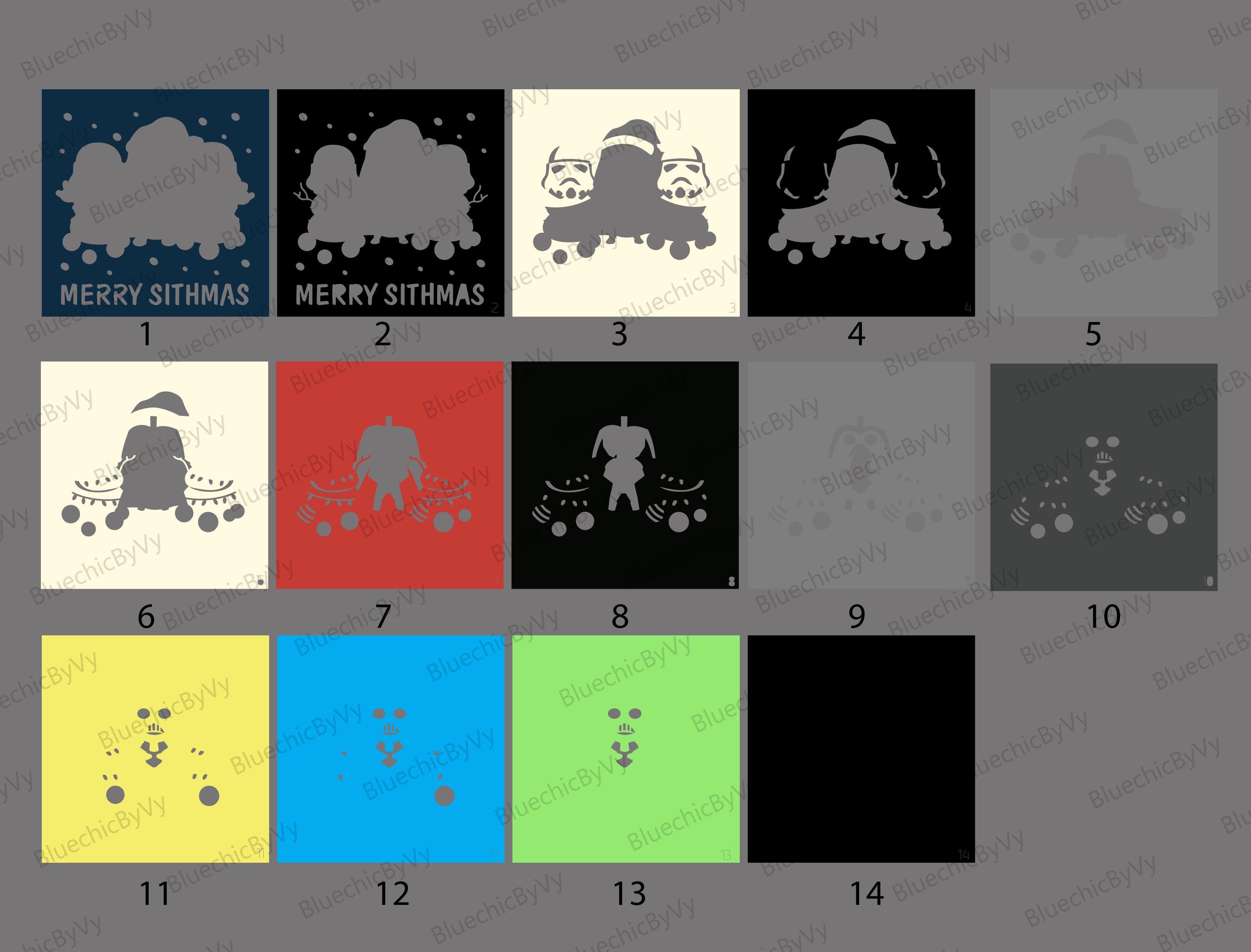 Funny Merry Sithmas Layered Shadow Box, Geek Christmas Lightbox ...