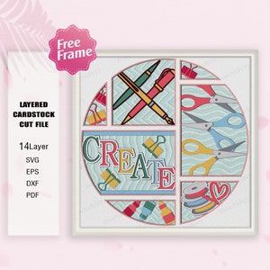 Paper Creations Shadow Box svg, Teacher Light Box Svg, School Shadow Box, Cricut File, Shadow Box Gift, 3D Box Gift, Paper Creations SVG