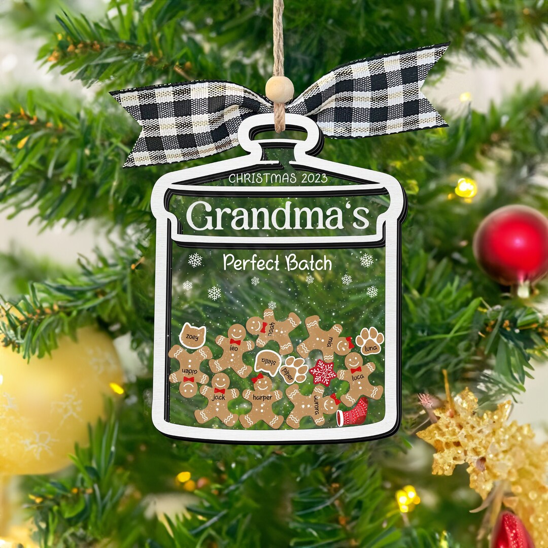 Personalized Grandma Christmas Ornament 2023 Gift for Etsy