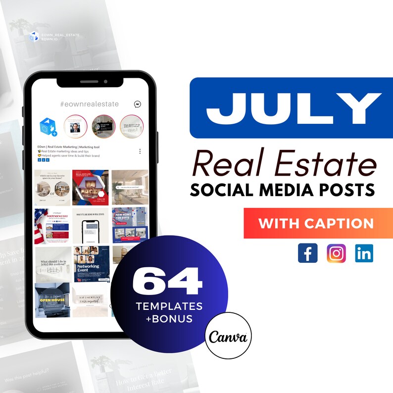 Real Estate July Social Media Posts Caption & Hashtag Real image 1