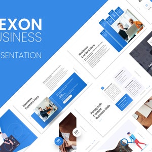 Minimal Powerpoint template, Business Powerpoint template, Blue Powerpoint presentation, Editable Powerpoint templates, Modern PPT template