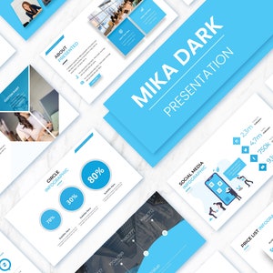Professional Powerpoint template, Minimal Powerpoint template for business, Blue PPT slides, Digital Powerpoint Templates, PPT template