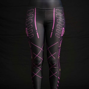 Cyborg Prototype // Leggings // Cyberpunk Sci-Fi Work Out Gear // Streetwear // Festival Rave Apparel // Art