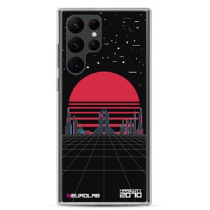 Mars Synth City // Phone Cases for Samsung S22 S21 S20 S10// Cyberpunk Sci-Fi Accessory // Techwear // Festival Rave Accessory // Art