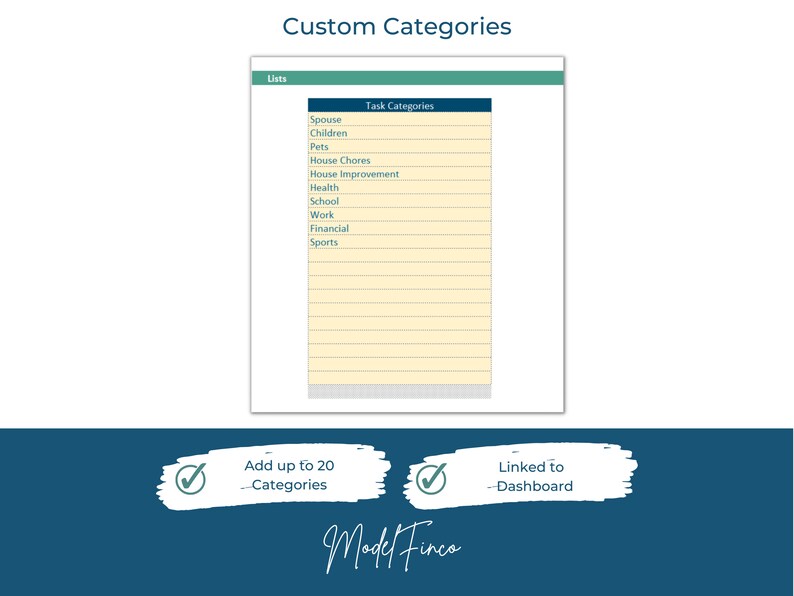 To Do List Tracker Excel Spreadsheet Template Productivity Template Etsy