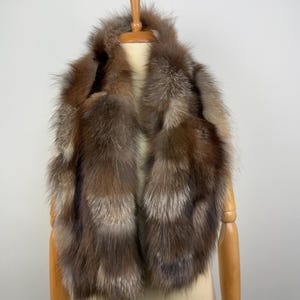 Premium fur shawl, fox fur scarf, genuine fur stole, fur fox scarf, fur warp