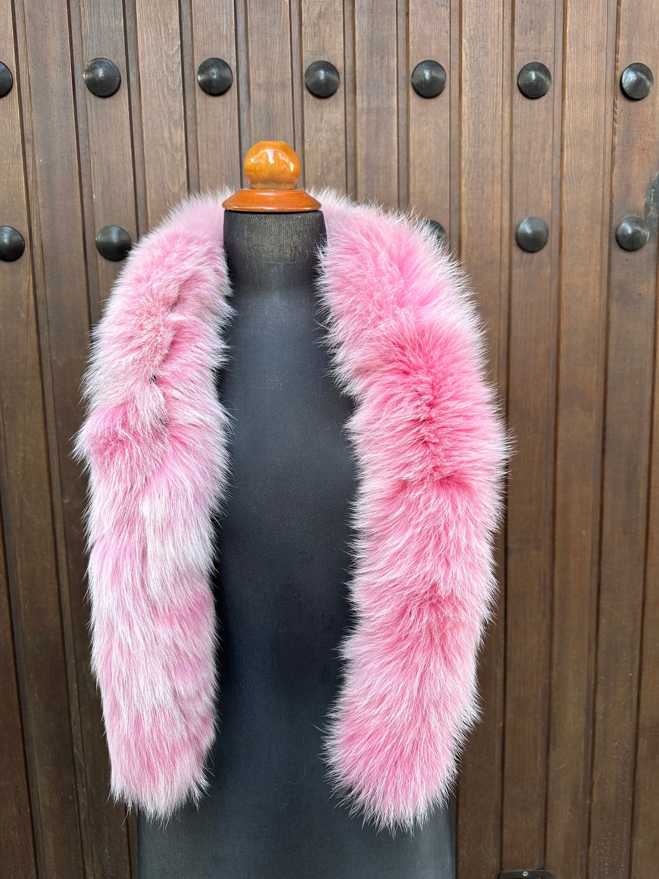 【正規店出品】ROKH RA5CA02 JP FAUX FUR SCARF PINK Rokh Faux Fur Scarf in Pink | THE FLAMEL®