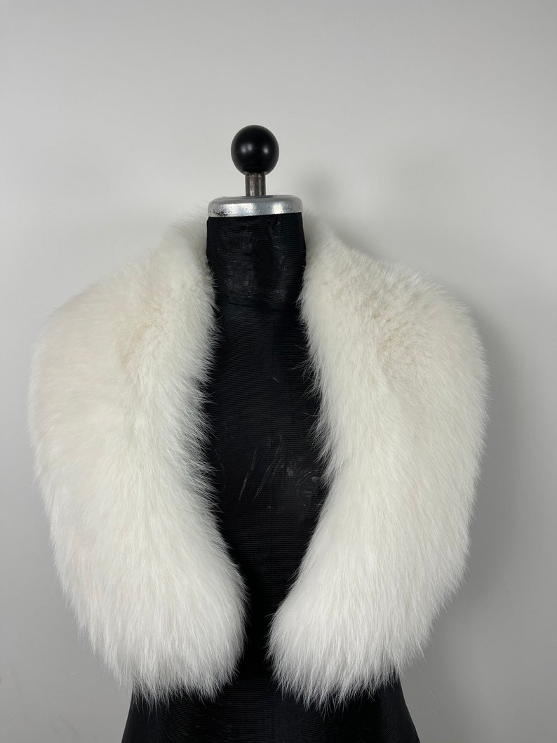 Genuine Fur Fox Collar, Real Fur Collar, Fur Stole, Luxury Fox Fur ...