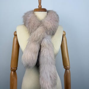 Fur scarf, fox fur scarf, genuine fur, warm and fluffy fur scarf