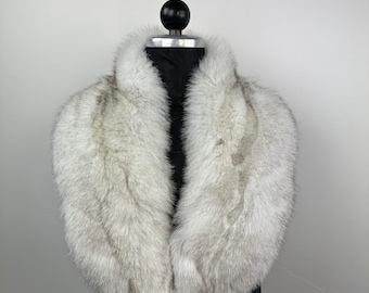 Genuine Fox Fur Collar: Handmade Fluffy Fur Stole