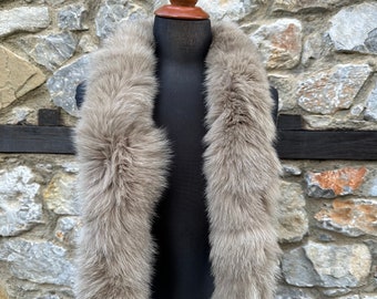 Real Fox Fur Scarf: Luxury Fur  Neck Wrap