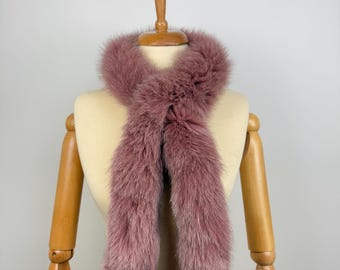 Handmade Fox Fur Scarf: Genuine Fur, Made in Greece