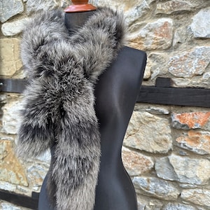 Luxury Fur Scarf, fox fur scarf, genuine fur fox scarf