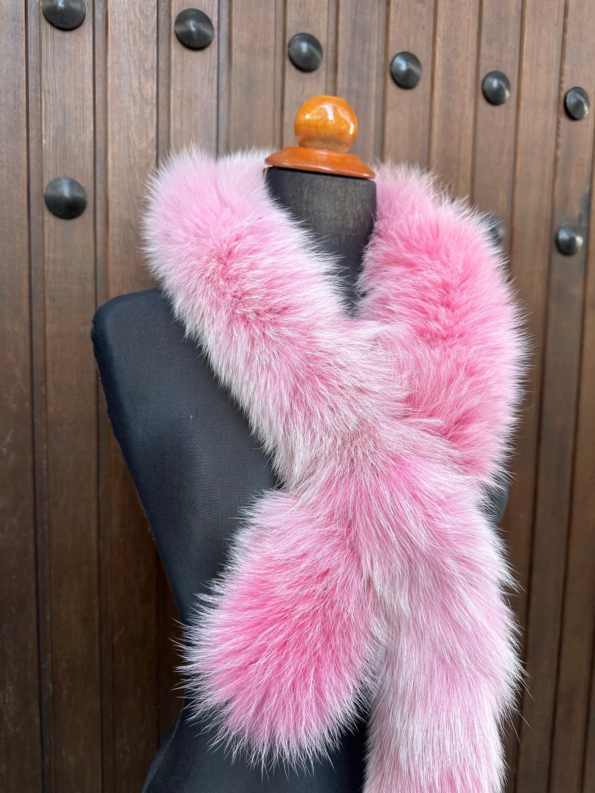 【正規店出品】ROKH RA5CA02 JP FAUX FUR SCARF PINK 正規店出品】ROKH RA5CA02 JP FAUX FUR SCARF PINK