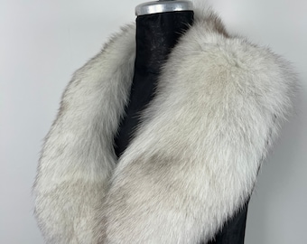Luxury Real Fox Fur Collar: Elegant Fur Stole