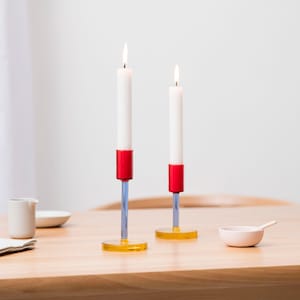 Glass Candlestick - Tall
