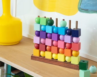 Quatre rangées - Arc-en-ciel