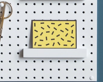 Wooden Picture Shelf for Pegboard