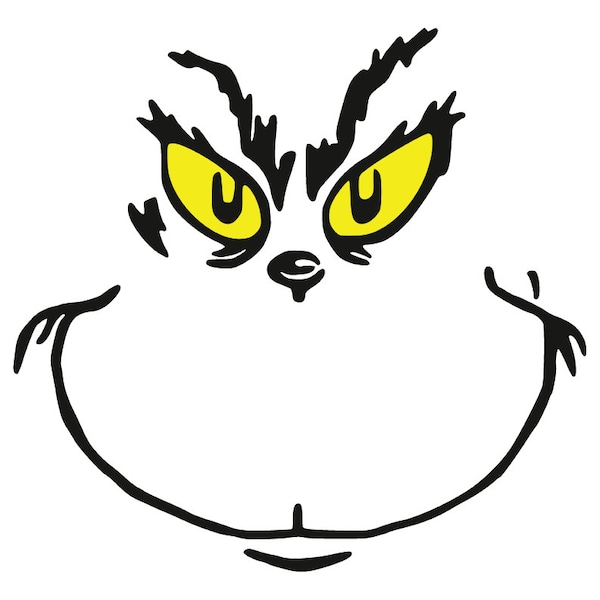 Grinch Face Svg Etsy