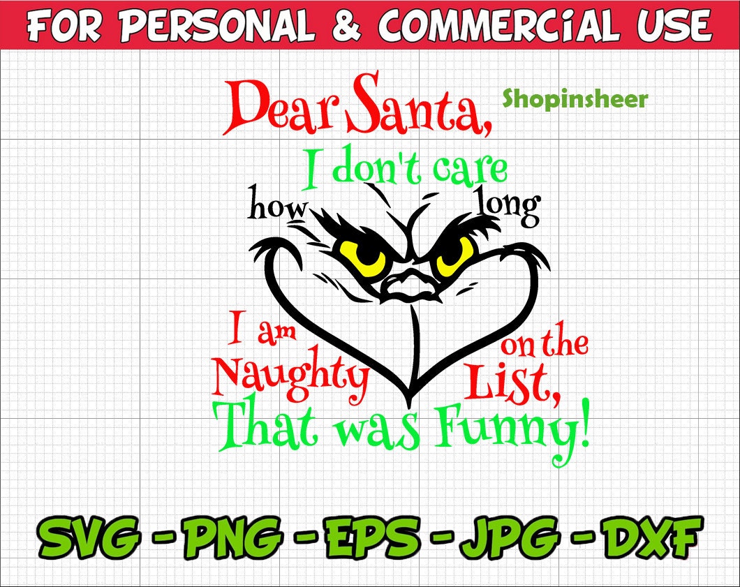 I'm on the Naughty List SVG - Grinch SVG - Pineapple Paper Co.