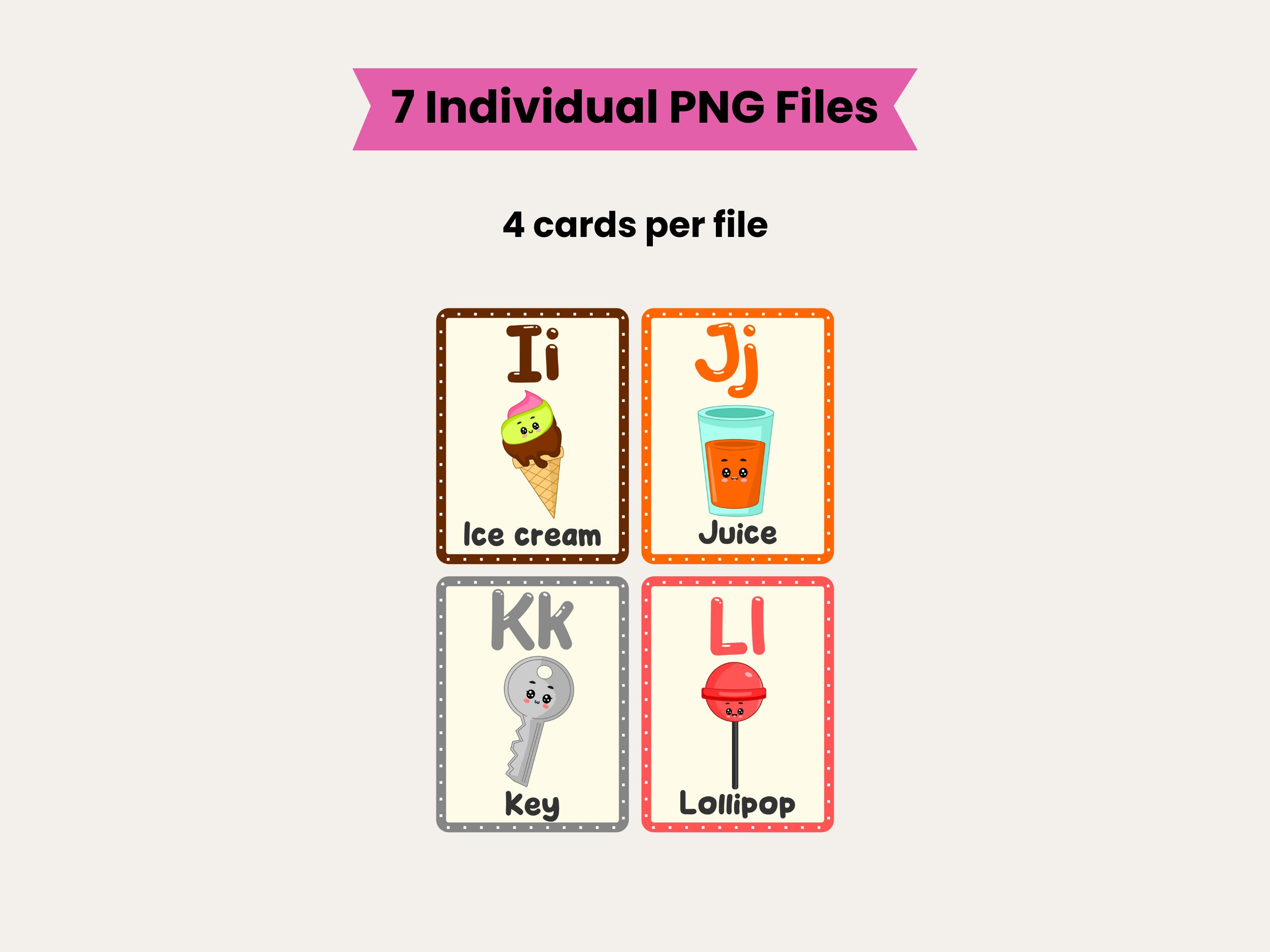 ABC Alphabet Flashcards, Educational Cards, A-Z Cards, Learn Abcs ...