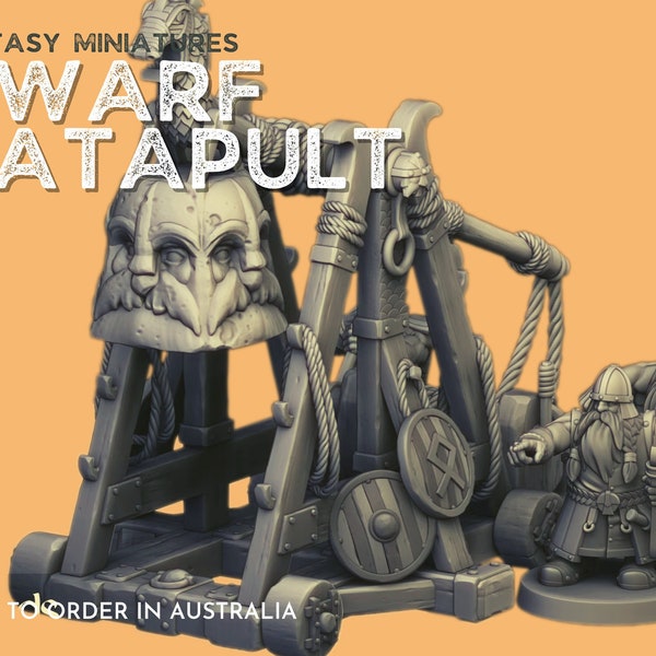 Dwarf Catapult | Highland Miniatures, Fantasy Dwarves