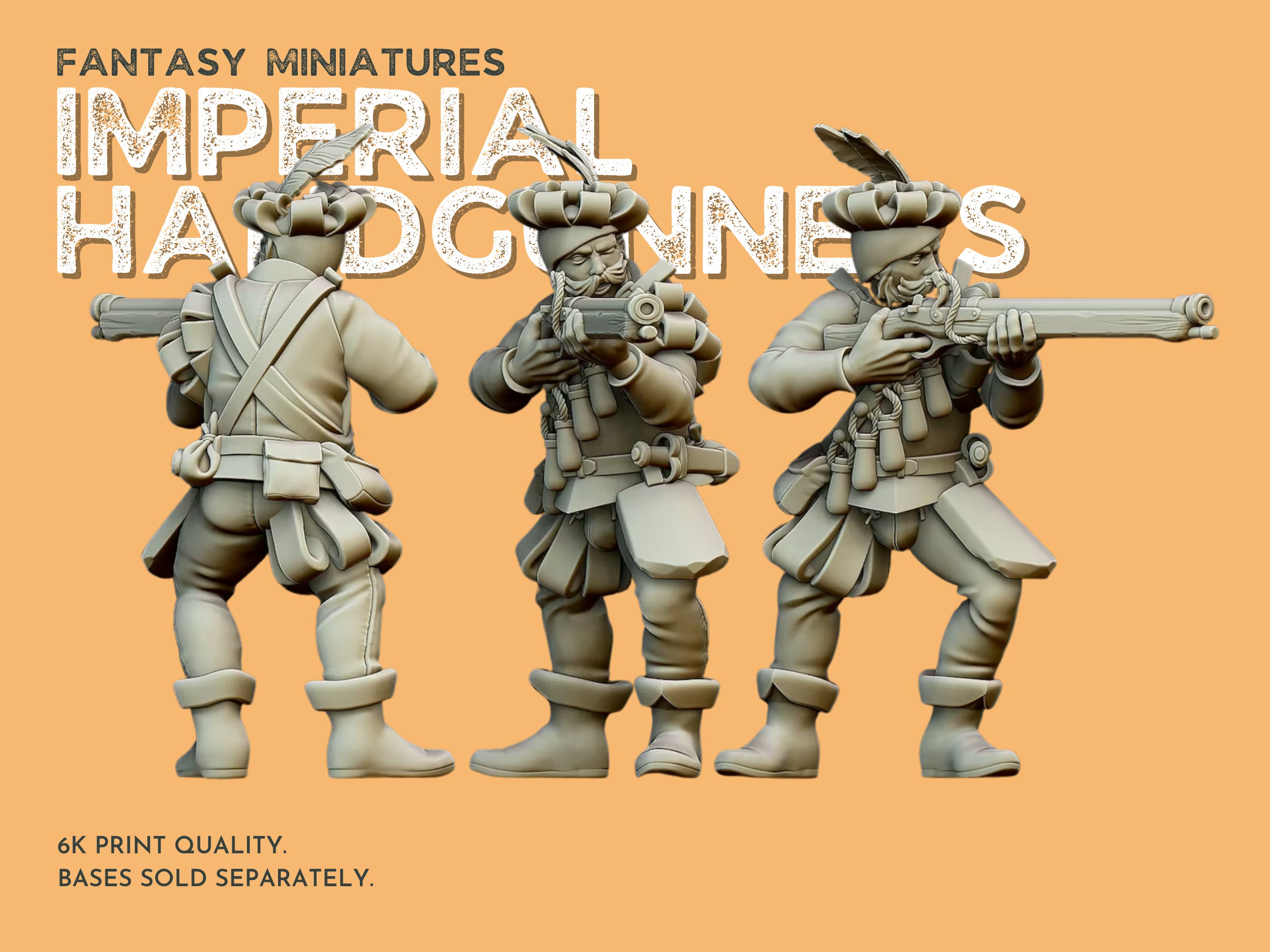 Imperial Handgunners Highland Miniatures, Fantasy Empire Etsy Australia