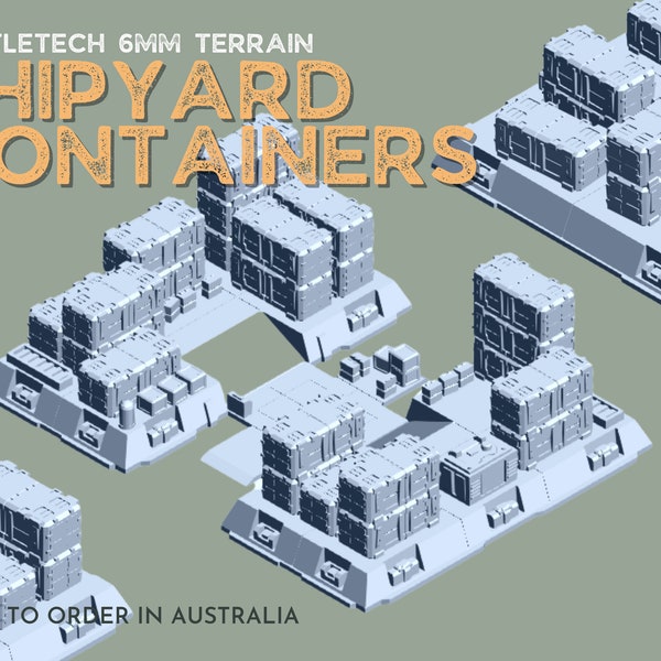 Astillero Contenedores Terreno / Battletech MechWarrior Miniaturas