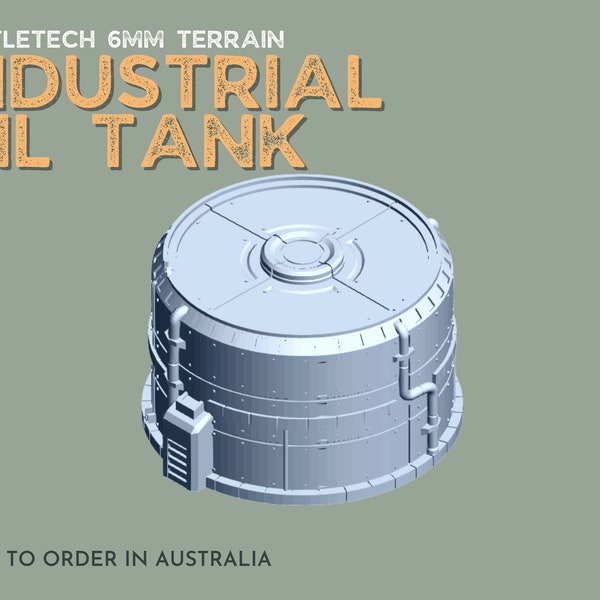 Industrial Oil Tank Terrain | Battletech MechWarrior Miniatures