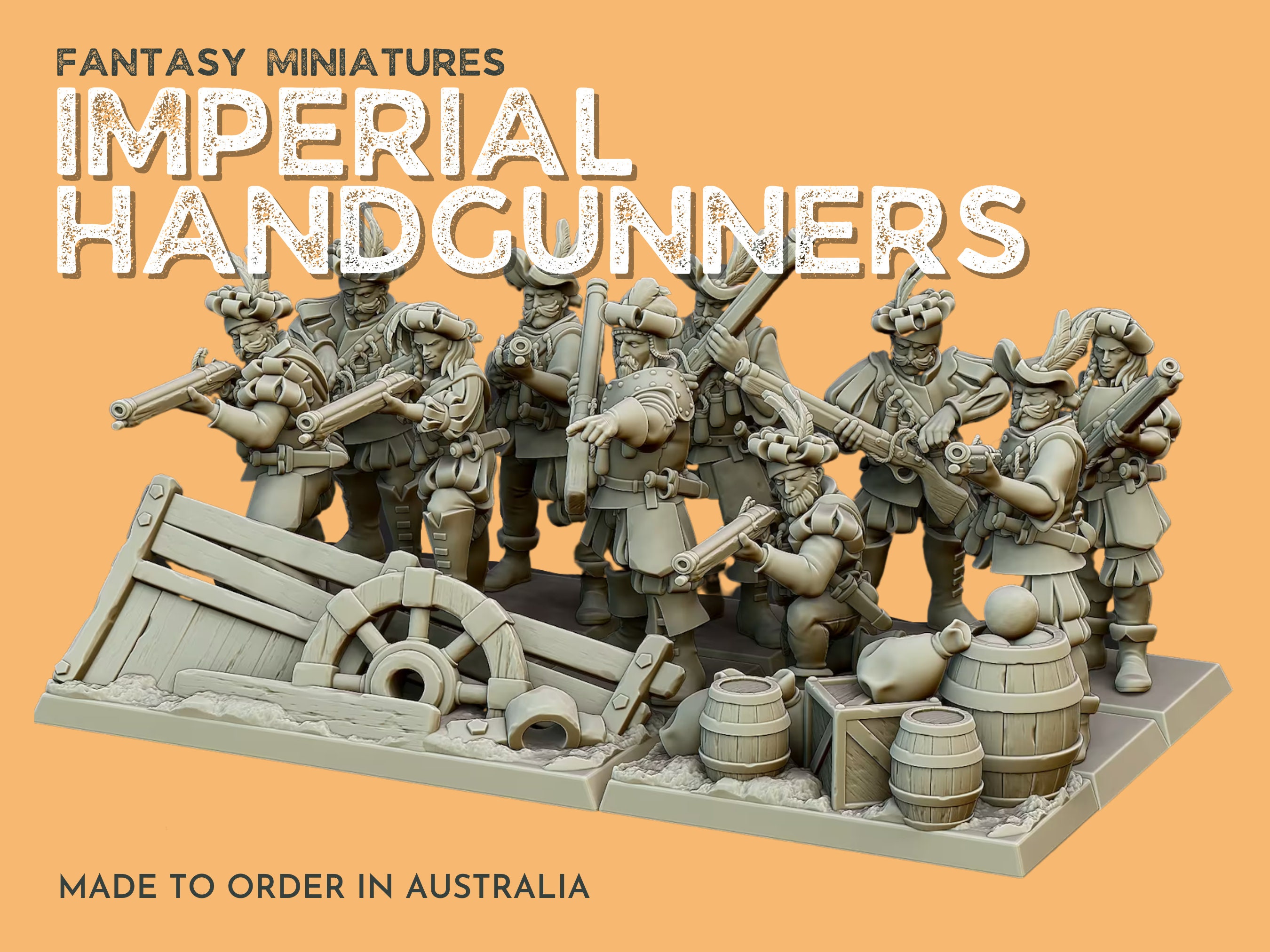 Imperial Handgunners Highland Miniatures, Fantasy Empire Etsy Australia