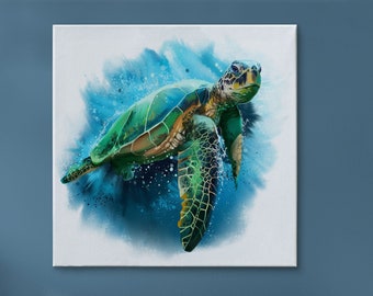 Sea Turtle Poster - Etsy