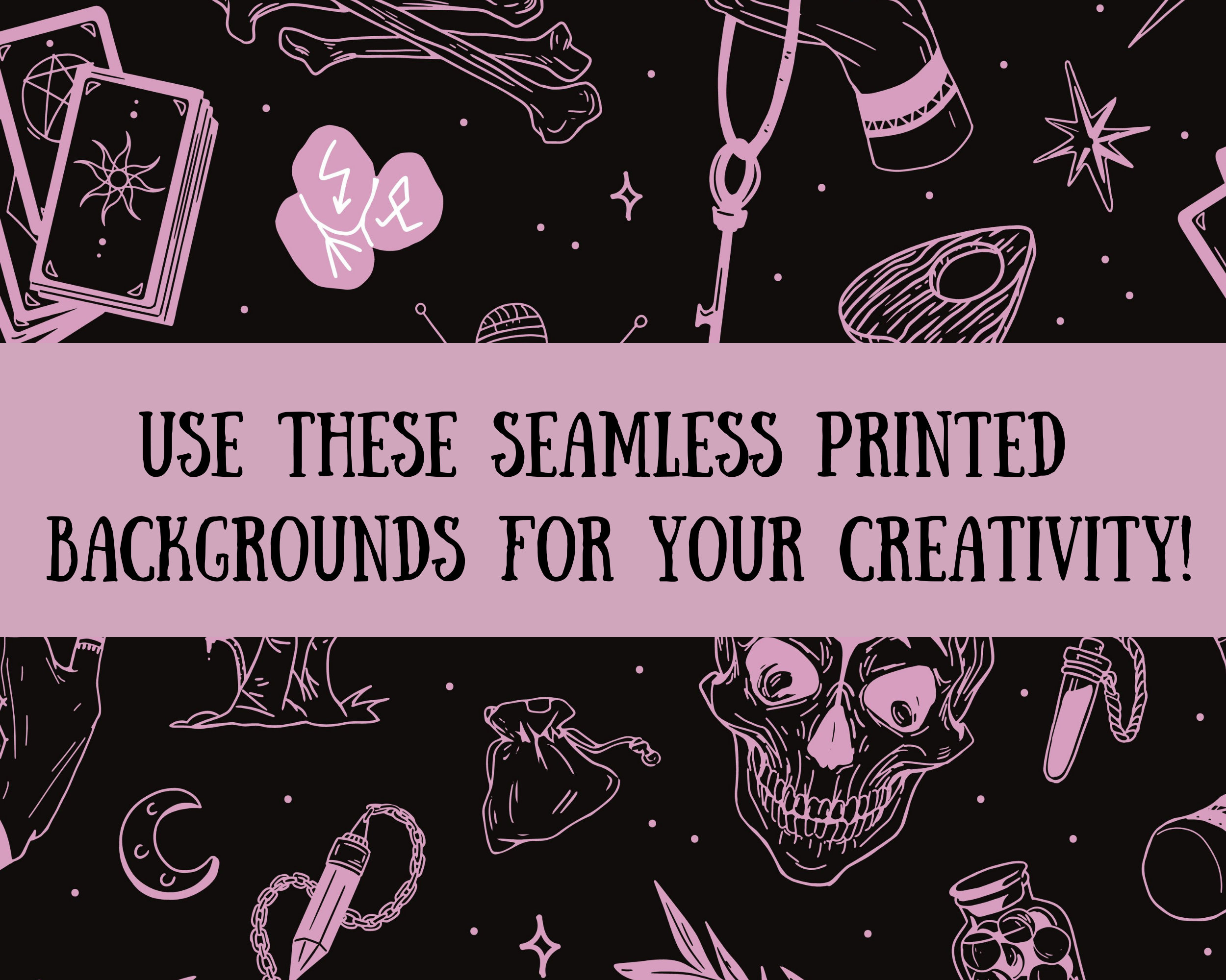 10 Magic Seamless Patterns. Witchcraft Digital Papers Astrology ...