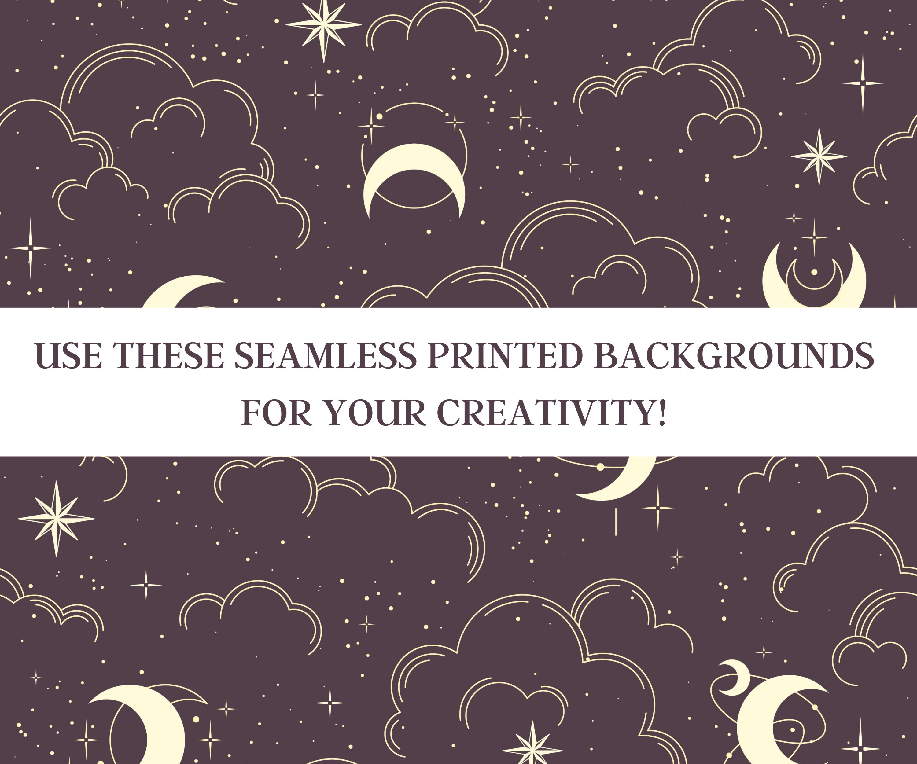 10 Magic Seamless Patterns. Witchcraft Digital Papers Astrology ...